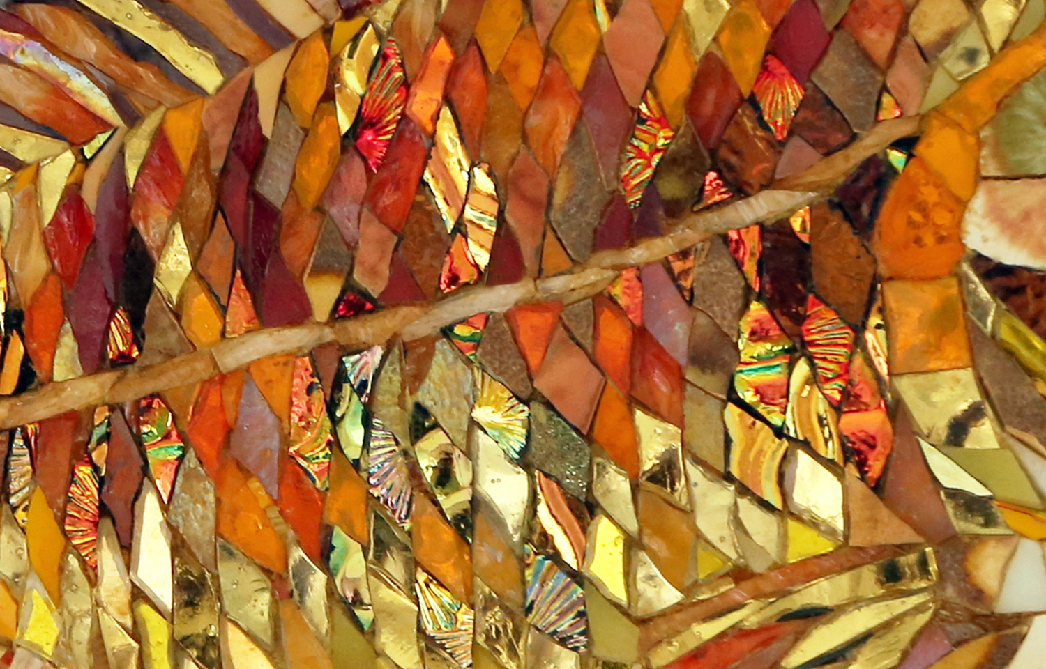 Mosaik Detail "Goldfisch", Maria Ackmann, 2024